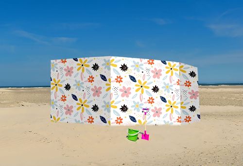 PARAWAN PLAŻOWY Kwiatki z indywidualnym napisem 8 PANELI 41.8 na Arena.pl