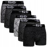 6x Bokserki Męskie Bawełniane Antybakteryjne Wygodne XL Zestaw Bielizna