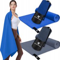 2x RĘCZNIK SZYBKOSCHNĄCY DUŻY SPORTOWY PLAŻOWY Z MIKROFIBRY 150x75