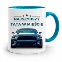 Kubek Błękitny Dla Taty Najszybszy Tata W Mieście Z Nadrukiem Ze Zdjęciem