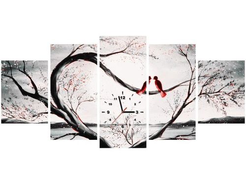 70CM 150CM ZEGAR 5 ELEM W ŚWIETLE KSIĘŻYCA I DRUK OBRAZ na Arena.pl