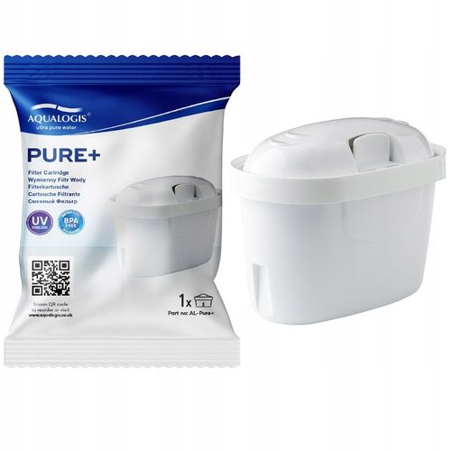 Szklany Dzbanek Filtrujący Aqualogis Etiuda 2.9L Biały + Wkład Pure+ na Arena.pl