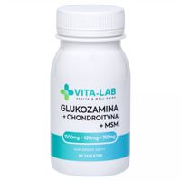 VITA-LAB Glukozamina + Chondroityna + MSM 90tab ELEVITA AKTYWNY TRYB ŻYCIA