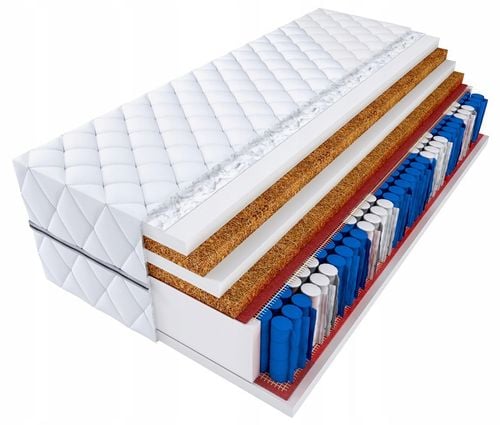 Materac MEDI 90x200 DOUBLE HARD 2xkokos, pocket H5 - TWARDY na Arena.pl