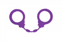 kajdanki silicone handcuffs party hard suppression purple