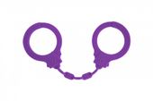 kajdanki silicone handcuffs party hard suppression purple
