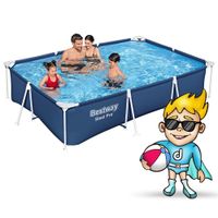 basen ogrodowy stelażowy 300 x 201 x 66 cm 16w1 bestway 56404n