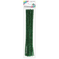 druciki kreatywne metalizowane 30szt 30cm titanum zielony