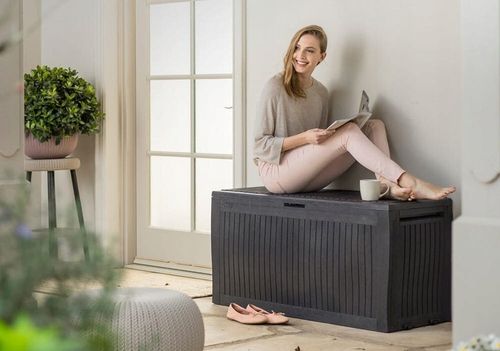 Skrzynia ogrodowa KETER Comfy Storage Box 270l Brąz na Arena.pl