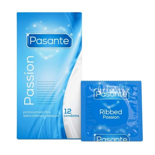 pasante ribbed/passion condoms 12 pcs na Arena.pl
