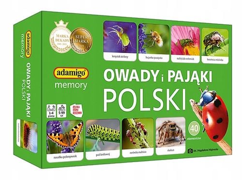 owady i pająki polski adamigo memory 7868 na Arena.pl