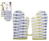 Rękawice kuchenne tekstylne grube para NICOLE 100% bawełna kolorowe