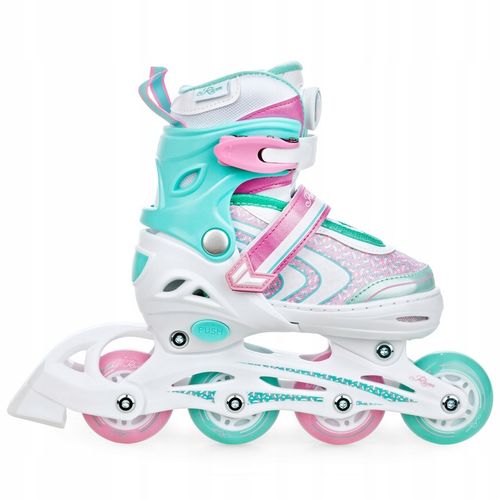 Rolki Regulowane RAVEN Lia PLUS Mint 27-30 Kółka LED na Arena.pl