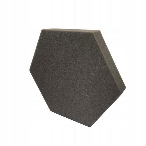 Pianka akustyczna | Gąbka wygłuszająca HEXAGON 32x28x3 cm - grafitowa na Arena.pl