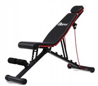 Ławeczka skośna łamana DO ĆWICZEŃ AbarQs Ławka Treningowa Składana