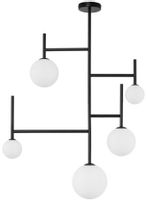 Nowoczesna lampa sufitowa URUAPAN LE42883 do pokoju czarna biała