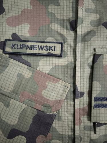 Nazwisko na mundur Wojskowy letni 123UL/MON na rzep wz2010 US-21 x 4 szt na Arena.pl