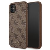 Guess GUHCN61G4GFBR iPhone 11 / Xr 6,1" brązowy/brown hard case