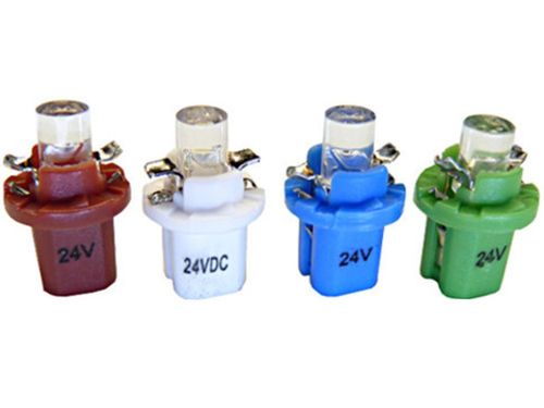 żarówka LED T5 w oprawie B8.5D do zegar licznik 24v KOLORY na Arena.pl