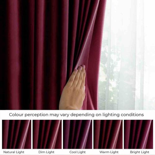 CURT/AH/VELVET/PLEAT/WINE/N/140X270/1PC na Arena.pl