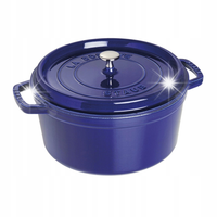 Staub La Cocotte Garnek żeliwny okrągły 6.7 ltr, niebieski