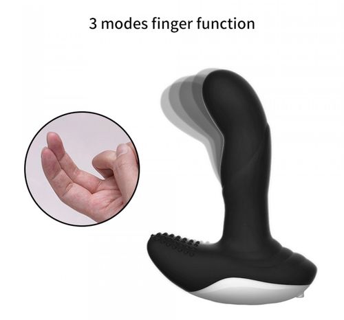 wibrator silicone massager usb 7 function + pulsator / heating black na Arena.pl
