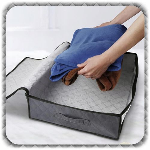 2x ORGANIZER NA POŚCIEL KOŁDRĘ POKROWIEC POJEMNIK Ubrania Pod Łóżko na Arena.pl