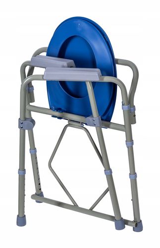 KRZESŁO TOALETOWE TOALETA WC DLA SENIORA SKŁADANE 3w1 PRZENOŚNE MOCNE MED na Arena.pl