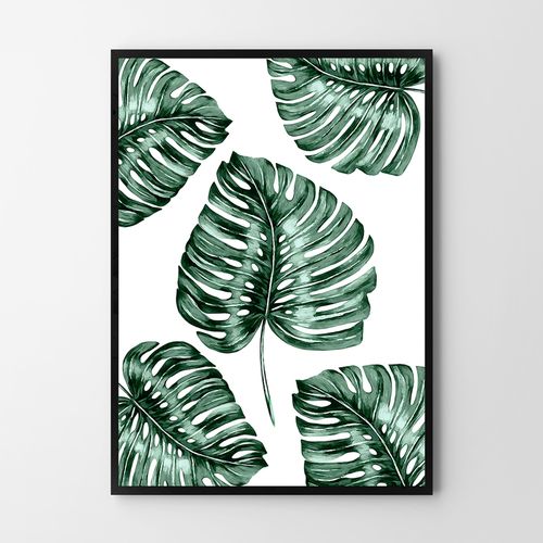 Plakat monstera pattern 40x50 cm na Arena.pl