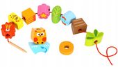 UKŁADANKA MONTESSORI DREWNIANA BALANSUJĄCE ZWIERZĘTA NAWLEKANKA TOOKY TOY