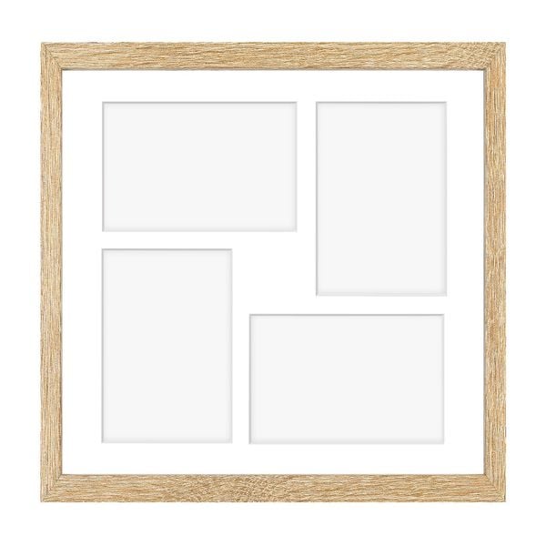 Ramka kwadratowa na 4 zdjęcia Hekla 34x34x4 MDF galeria sonoma jasna 1szt. zdjęcie 2