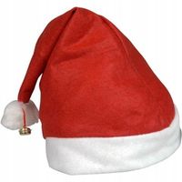 CZAPKA MIKOŁAJA 40CM UNIWERSALNA KLASYCZNA ŚWIĄTECZNA CZERWONA
