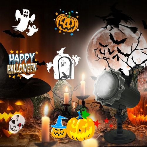 ŚWIĄTECZNY PROJEKTOR LED LASEROWY 16 slajdów 64 MOTYWÓW z pilotem na Arena.pl