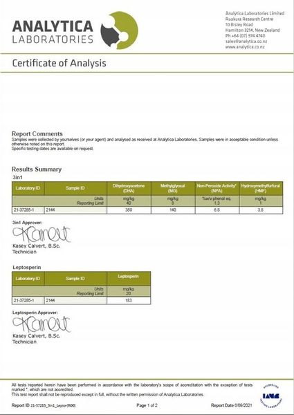 MIÓD MANUKA MGO 100+ 250 g HECADI zdjęcie 5