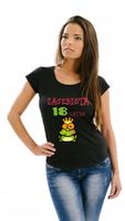 Koszulka z nadrukiem PREZENT na 18 osiemnastkę