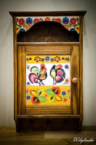 Szafka na KLUCZE retro decoupage PL 9 haczyków na Arena.pl