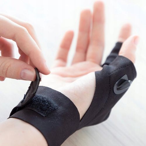 RĘKAWICZKI LED USB RĘKAWICZKI Z LATARKĄ LED ŚWIECĄCE RĘKAWICE ładowane USB na Arena.pl