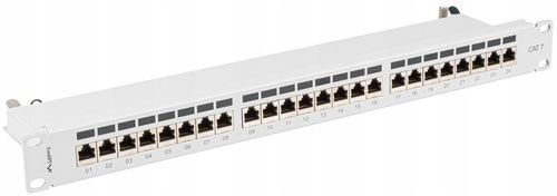 PATCHPANEL 24 PORT 1U 19" KAT.7 FTP EKRANOWANY SZARY LANBERG na Arena.pl