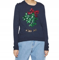 ONLY ONLXMAS MISTLETOE LS NECK KNT PTT S