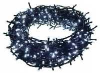 LAMPKI CHOINKOWE 600 LED NA CHOINKĘ TIMER BIAŁE CE