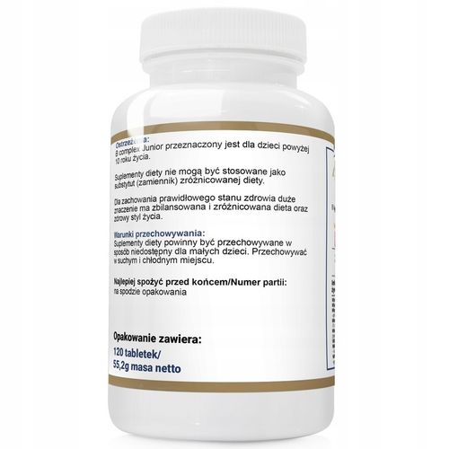 WITAMINA B Complex JUNIOR DO SSANIA DLA DZIECI 120 na Arena.pl