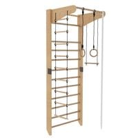 drabinka gimnastyczna Kinder Sport czarny-drewno EU