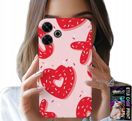 ETUI DO XIAOMI REDMI 13 4G - KOBIECE, MODNE WZORY XOXO SERCE + SZKŁO na Arena.pl