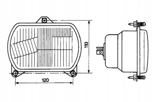 Element optyczny reflektora, 155x65x102 mm Cobo na Arena.pl