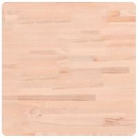 Blat do stolika, 50x50x4 cm, kwadratowy, lite drewno bukowe