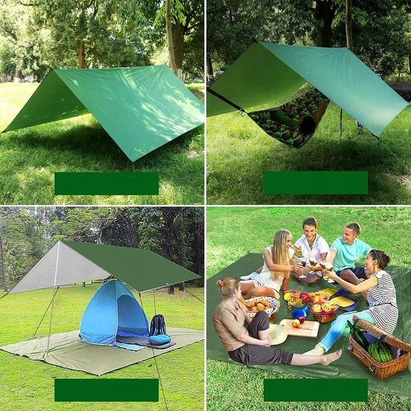 PLANDEKA NAMIOTOWA 3 X 3 M, PLANDEKA NA HAMAK, WODOSZCZELNA, NA KEMPING zdjęcie 3