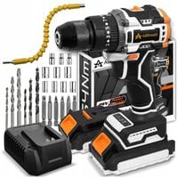 WIERTARKO WKRĘTARKA AKUMULATOROWA UDAROWA BEZSZCZOTKOWA 2XAKU 21V