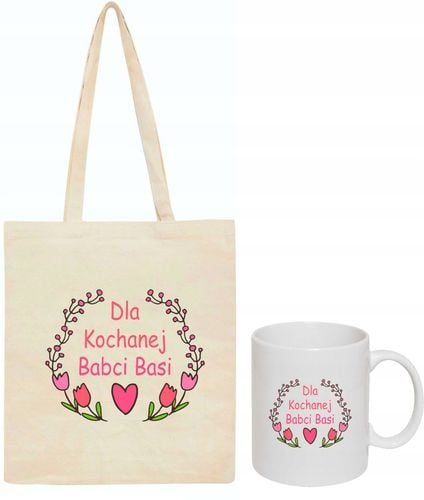 ZESTAW EKO TORBA + KUBEK NAJLEPSZA CIOCIA prezent na Arena.pl