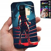 ETUI DO SAMSUNG A6 2018 - BOKS SPORTY WALKI BOKSERZY WZORY + SZKŁO