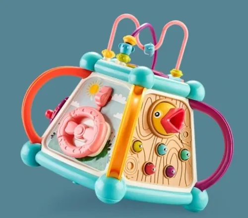 INTERAKTYWNA KOSTKA EDUKACYJNA DŹWIĘK ŚWIATŁO 7w1 na Arena.pl